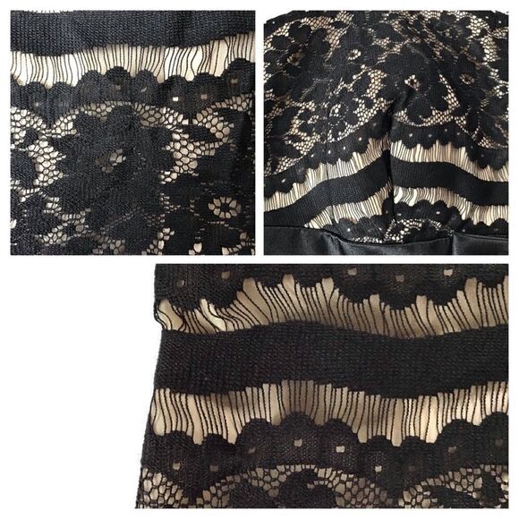 Delaru Lace Overlay Formal Cocktail Dress - Picture 8 of 8